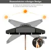 COSTWAY Ø300cm Sonnenschirm Achteck Gartenschirm Kippbar Produktbild-Vorschau 2