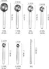6 teiliges Messlöffel Set Edelstahl | Dosierlöffel mit Produktbild-Vorschau 7