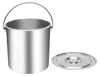 Seau en acier inoxydable de 18 litres - Seau de stockage - Voir les images du produit 4