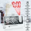 OKWISH digitální budík s napájecím adaptérem a funkcí – Náhled obrázku produktu 3