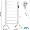MalTec Kúpeľňový radiátor Radiátor BH200W Elektrický sušič Náhľad obrázku produktu 2