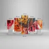 Bild auf Leinwand - Leinwandbild - 5 Teile - Blumenstrauß Produktbild-Vorschau 3