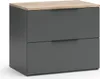 Sideboard Vicco Wido Anthracite 60x50cm avec 2 tiroirs, Voir les images du produit 1