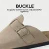 Clogs Damen Herren aus echtem Rindspaltleder, Geschlossene Produktbild-Vorschau 5