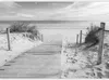 Vlies Fototapete - On the beach - black and white 100x70 cm Produktbild-Vorschau 5