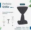 TexDeko Stehtischhussen Premium mit Schleifenband für Produktbild-Vorschau 2
