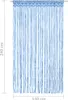 The Living Store Makramee Vorhang Blau 140x240 cm Baumwolle Produktbild-Vorschau 6