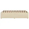 vidaXL Bettgestell ohne Matratze Creme 120x200 cm Stoff Produktbild-Vorschau 5