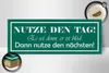 Holzschild Spruch 27x10cm Nutze den Tag es sei denn, er ist Produktbild-Vorschau 3