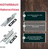 KOTARBAU® Hakenschloss Schiebetore Einsteckschloss H-40 Produktbild-Vorschau 5