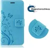 Handy Tasche für Samsung Hülle Handyhülle Blumen Flip Cover Produktbild-Vorschau 3