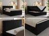 MKS MEBLE Boxspringbett 180x200 Schwarz Cord, Boxspringbett Produktbild-Vorschau 2