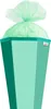 Bastel-Schultüte groß mint - 85 cm 6-eckig - extra stabil Produktbild-Vorschau 2