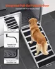 A dog is walking up a ramp into a grooming tub. There are inset images showing product features. Anteprima dell’immagine prodotto
