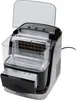 A SilverCrest ice maker with its lid open, showing the ice tray and controls. Produktbild-Vorschau