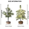 50CM Led Bonsai Tannenbaum Lichterbaum, Mini Künstlich Produktbild-Vorschau 2