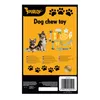 The image shows the packaging of a dog chew toy set, featuring two dogs and illustrations of the toys. Náhled obrázku produktu