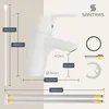 SANTRAS® Waschtischarmatur Magis in Weiß (RAL 9003) inkl. Produktbild-Vorschau 5