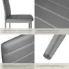 Lot de chaises avec surpiqûre - gris, Lot de 6 Voir les images du produit 4