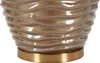 Prague Tischleuchte Glas Eisen Stoff Braun Gold Ø45.5x79cm Produktbild-Vorschau 4