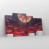Bild auf Leinwand - Leinwandbild - 4 Teile - Mond Schaukel Produktbild-Vorschau 4