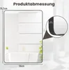 Obdĺžnikové zrkadlo do kúpeľne so zaoblenými rohmi, zrkadlo Náhľad obrázku produktu 4