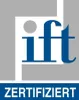 A logo with the letters 'ift' and the word 'ZERTIFIZIERT' below it. Produktbild-Vorschau