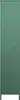 A tall, narrow green cabinet with thin silver legs. Podgląd zdjęcia produktu