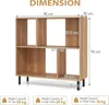 A diagram showing the dimensions and weight capacity of a bookshelf. Podgląd zdjęcia produktu