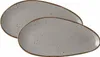 Servierplatte oval 35,5x17cm 2er Set Taste taupe Produktbild-Vorschau 2