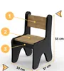 ensemble de meubles noirs pour enfants bureau et chaise, Voir les images du produit 2