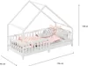 Hausbett CORA 90x190 cm, Weiß - Kinderbett mit Produktbild-Vorschau 9
