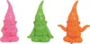 3 bunte Yoga Gartenzwerge je ca. 15 x 10 x 19 cm Produktbild-Vorschau 1