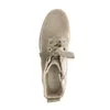 A top-down view of a single gray suede boot. Produktbild-Vorschau