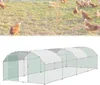 TRMLBE Poulailler 3x8 m Poules Enclos arc toit Acier Voir les images du produit 1
