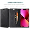 iPhone 14 Brieftasche Hülle, Retro Kunstledertasche Stand Produktbild-Vorschau 6