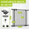 Bomi Treppenschutzgitter ohne Bohren, 95-103 cm, flacher Produktbild-Vorschau 2