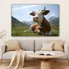 OneMillionCanvasses® - Leinwandbilder - 140x90 cm, Kuh - Produktbild-Vorschau 6