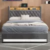 okwish Polsterbett 140×190 mit LED-Beleuchtung, USB & Produktbild-Vorschau 3