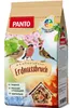 A bag of bird food with images of birds and natural elements. Produktbild-Vorschau