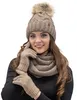 Cappello a maglia da donna Vivisence - cappello con pompon Anteprima dell’immagine prodotto 4