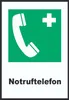 Notruftelefon A6 Rückseite selbstklebend Schild Produktbild-Vorschau 1