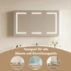 Zrkadlová skrinka do kúpeľne, rozmer 100,4 x 60 cm, s LED Náhľad obrázku produktu 2