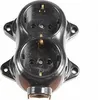 Presa a muro vintage rotonda retrò singola nera IP44 con Anteprima dell’immagine prodotto 5