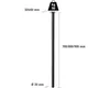 Tarrox Tischbein rund Ø 30 x 900 mm, schwarz Produktbild-Vorschau 5