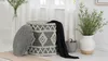 FineBuy Sitzhocker aus Wolle Ø 40 x 45 cm Grau-Creme Rund Produktbild-Vorschau 2