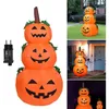 Nafukovací dekorace na Halloween ve tvaru dýně s LED Náhled obrázku produktu 4