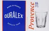 The image shows the packaging for a set of Duralex Provence tumblers. Produktbild-Vorschau