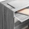 vidaXL Písací stôl, sivá farba, materiál: drevotrieska, Náhľad obrázku produktu 4