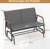 A diagram showing the dimensions of a garden bench. Anteprima dell’immagine prodotto